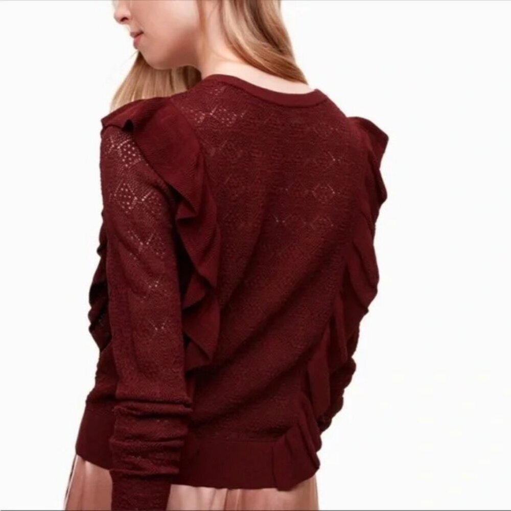 Aritzia Wilfred Bernelle Knit Sweater In Truffle Size XS - Picture 10 of 10